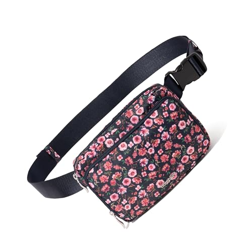 Image of Baggallini Modern Belt Bag 5x8 Travel Fanny Pack Sling Bag Waistpack w /RFID Card Holder Water-resistant Crossbody Bag