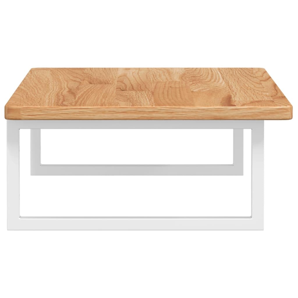 Blat umywalki z litego drewna dębowego ze stalowym uchwytem 100 x 50 x 2,5 cm, obciążenie do 100 kg, zajmujące niewiele miejsca rozwiązanie do szafki pod umywalkę i toalety dla gości