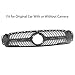 For 2020 2021 2022 Mercedes-Benz GLC-Class GLC 300/300e/350e/43 AMG Front With AMG Package Bumper Diamond Style Grille Center Grill With Black Trim
