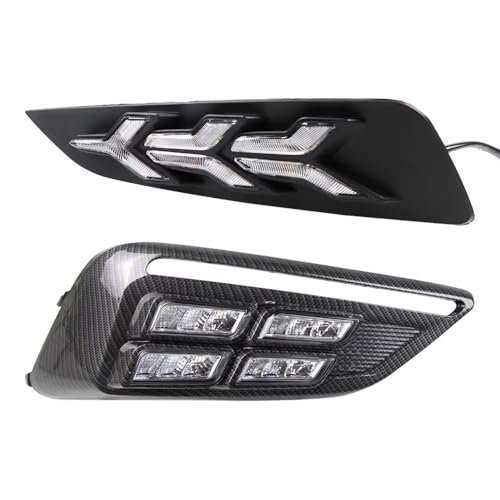 Luces DRL LED para coche MG6 2018 lámpara antiniebla con señal de giro DRL 7