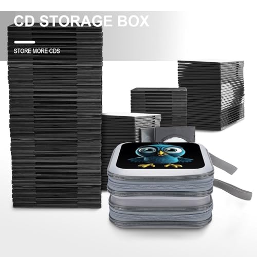 Étui à CD et range DVD bleu pour le stockage de disques
