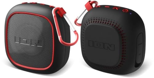 Ion Audio Magnet Rocker - High-Power Portable Bluetooth Speakers with Built-in Magnetic Mount and Stereo-Link (2 Pack)