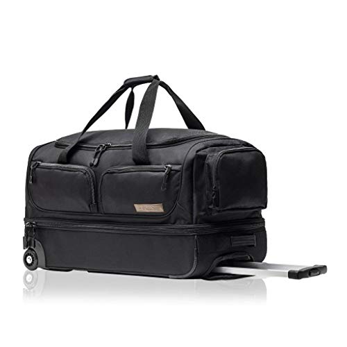 Skross Durable Rolling Double Wheeled Carry On Duffle Bag for Travel and Sports