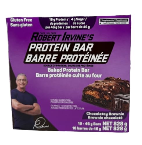 Chef Robert Irvine's - Chef Robert Irvine's Baked Protein Bars – Chocolatey Brownie, 18 x 46g