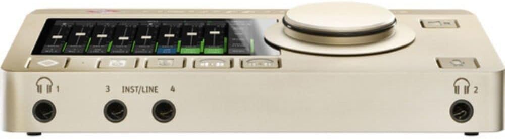 Front view of the Neumann MT 48 showing headphone and instrument inputs