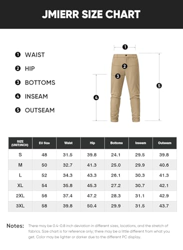 JMIERR Stretch Chino Hosen Herren für Business & Freizeit Bequeme Cargohose Männer Baumwolle Hosen Männer Stoffhose Braun, XL