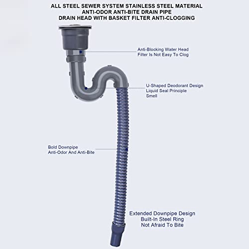 Bayte Free Standing Utility Sink With Stand,Commercial Sink Single Bowl,With Gooseneck Faucet And Drainer Unit,For Bar Cafe Restaurant Kitchen Hotel,Wall Mounted Bathroom Sink. (Size : 38X33Cm) #TOP5