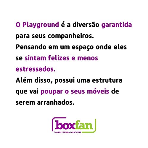 Kit Play ground para gatos nicho toca casinha ponte comedouro arranhador rede escadinha kits 7 a 9 p