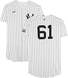 Jake Cousins New York Yankees Player-Worn #61 Pinstripe Jersey vs. Cleveland Guardians on October 14, 2024 - MLB Game Used Jerseys