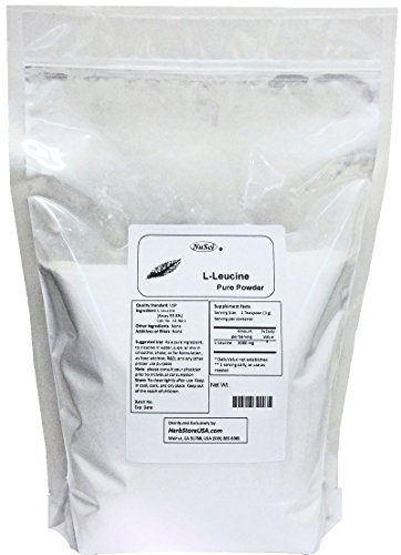 NuSci L-Leucine Pure Powder Leucine BCAA complies with USP Quality Standard (2270 Grams (5.0 lb))