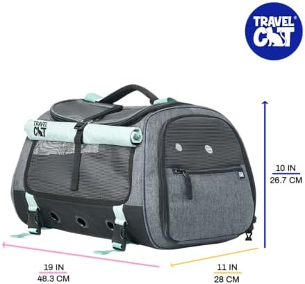 Travel Cat Carrier Bag - Airline Approved Soft-Sided Carrier