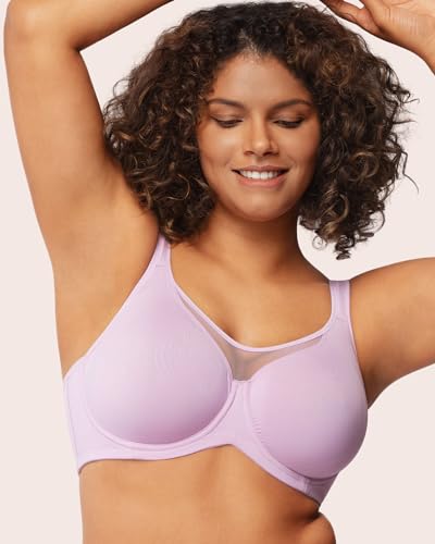Image of HSIA Minimizer Bras for Women Plus Size, Full Coverage Coolcomfort T Shirt Unlined Bra with Underwire for Heavy Breast