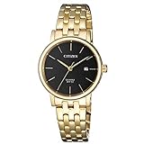 bifora damenuhr vergoldet - Glas: Mineralglas Citizen EU6092-59E Uhr Damenuhr Edelstahl vergoldet 5 bar Analog Datum Gold