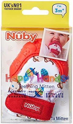 Nuby Teething Mitt, Red : Amazon.co.uk 