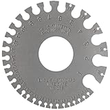 Starrett 281 American Standard Draht Gage, gehärtet, Satin Finish, Zahlen 0–36, 0,8–0 cm Durchmesser Range Durchmesser Range