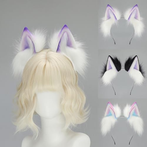 Serre-tête oreilles de chat en peluche pour cosplay et fêtes déguisées - 2