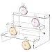Meteou Acrylic Display Risers, 9.5' Perfume Organizer Clear Riser for FUNKO POP Action Figure Organizer, Dessert Cupcake Stand Lotion Holder Shot Glass Tiered Display Shelves for Desktop (1 Pack)