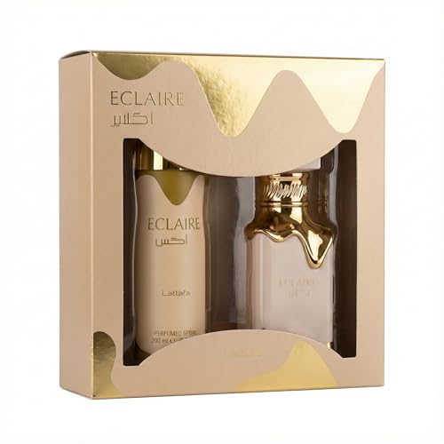 Lattafa Eclaire 2 Pcs Gift Set With 100ml EDP + 200ml Perfumed Spray