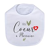 Bavoir naissance marraine/body cadeau naissance personnalisé/bavoir...