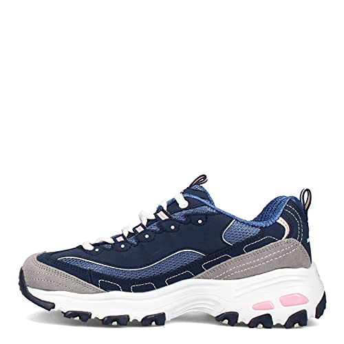 Skechers Skechers Sport DLitesNew Journey Womens Sneaker 75 CD US NavyGreyWhite