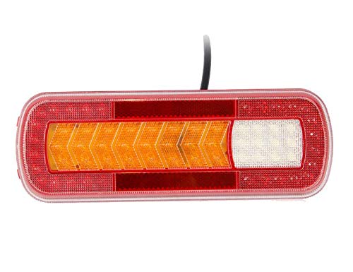 Ryme Automotive - Luce LED omologata multifunzione, rosso/bianco/ambra