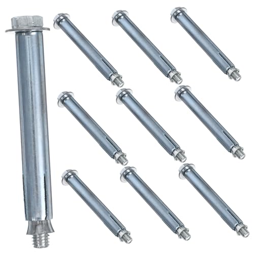 jojofuny 10piezas Tornillo De Bloqueo De Tierra Perno De Expansión Para Reductores De Sujetadores De Anclaje Para Rampas De Estacionamiento