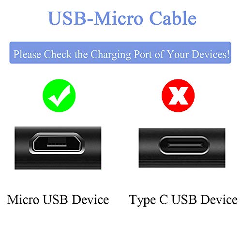 Micro-Usb 5V2A Charger 10Ft Cable For Samsung Galaxy Tab A 10.1”(2016) Sm-T580; Tab A 8.0" Sm-T290; Tab E 9.6"/8.0" Sm-T560/T37; Tab A 7.0"/9.7" Sm-T280/T550; Tab 3/4 Charger With 10Ft Charging Cord #TOP1