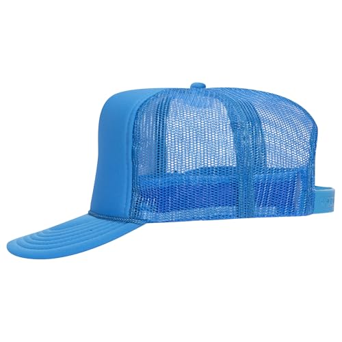 Image of OTTO Polyester Foam Front 5 Panel High Crown Mesh Back Trucker Hats in 97, Bulk, Wholesale