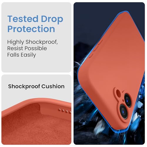 Image of FireNova Designed for iPhone 16 Case, Silicone Upgraded [Camera Protection] Phone Case, Soft Anti-Scratch Microfiber Lining Inside, 6.1 inch, Pink Pomelo