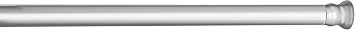 WENKO Barre de douche telescopique en chrome 110-185 cm - 2 cm, Aluminium, 2 x 2 cm, Chrome