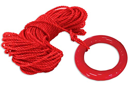wellenshop Wurfring mit 30 m Wurfleine Rettungsring Rettungsleine