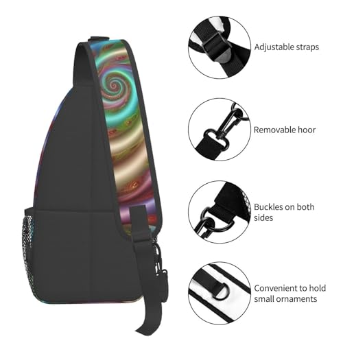 Morrales de día tipo bandolera tie dye para mujer y hombre miniatura 5