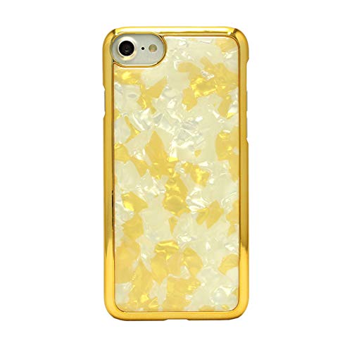 iPhoneSE (第2世代) iPhone8 iPhoneケース ハードケース [シェル/薄型/ゴールドフレーム] ピンク ホログラム スマホケース 携帯電話用ケース アイフォンケース CollaBorn ACECHI (アセチ) (iPhone7/iPhone6s/iPhone6対応)