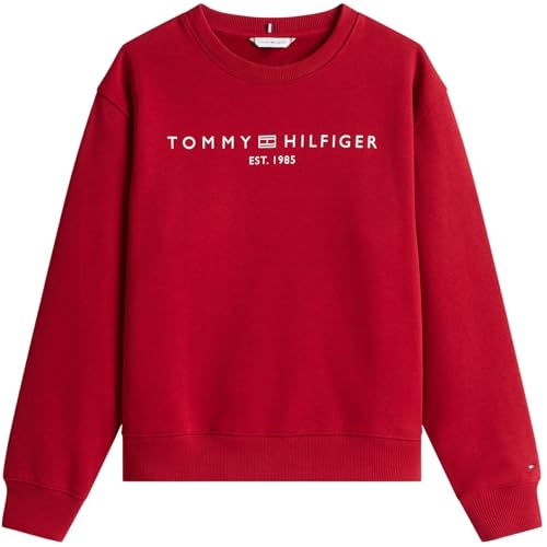 Tommy Hilfiger Damen Sweatshirt ohne Kapuze, Rot (Regatta Red), XXS – Ansicht 5