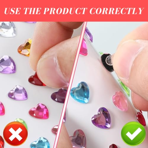 Image of MAYCREATE Rhinestones & Pearls Kit, 11 Sheets Colorful Hair Rhinestone Stickers for Hair Decoration, Self-Adhesive Gems Face Stickers for Women for DIY Scrapbooking, Phone Cases, and Arts & Crafts