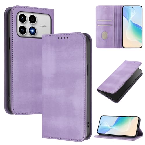 �Ή��@�� for Xiaomi Poco F8 Pro 5G,�Ή��@�� for Redmi K90 5G ���]���L�b�N�X�^���h ���C���J�� �E�H���b�g�^ �ی�P�[�X Purple