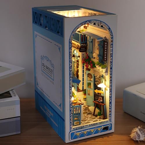 Scènes miniatures d'étagère décorative brise de mer pour s'évader à la maison