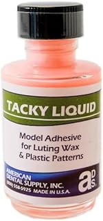 Dental Laboratory Tacky Liquid - Model Adhesive- Kit of (2) 1oz Bottles