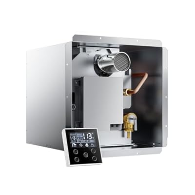 Ranein 65,000 BTU RV Tankless Water Heater, High Altitude Available, 12V, CSA Certificated, with Thermostatic Chamber and Multi-function Controller, On Demand Instant Hot Water Heater