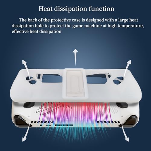 Image of Silicone Cover with Stand and 2 Thumb Grips Designed for ASUS ROG Ally Z1 /Z1 Extreme, Compatible with ROG Ally RC71L (2023 Launched) (Asus ROG Ally Console NOT Included) Transparent 3