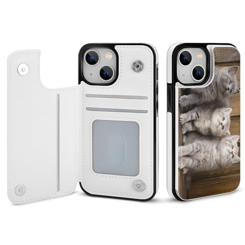 適用 iPhone15ProMax用ケース 手帳型 可愛い ネコ 猫 スマホケース カード収納 スタンド機能 アイフォン15ProMaxケース 耐衝撃 PUレザー カバー 財布型 Case