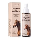 Ulroyda Equine Essential Oil Spray – Olive & Jojoba Blend for Silky Mane & Tail | Smooths, Detangles & Adds Natural Shine | for Horses & Dogs, 3.38 oz