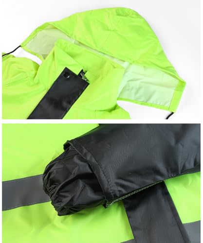 Chaquetas impermeables con capucha unisex para evitar calarse y ser invisible 2