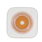 Convatec 125258 SUR-FIT Natura Two-Piece Cut-to-Fit, Stomahesive Skin Barrier with Tape Collar, White, 38mm (1 1/2) Flange, Overall Dimension 4 x 4 , 10/BX by ConvaTec