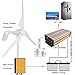 Pikasola Wind Turbine Generator 400W 12V with 3 Blade 2.5m/s Low Wind Speed Starting Wind Turbines with Charge Controller, Windmill for Home