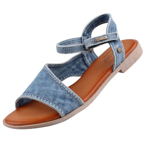 MUSTANG Damen Sandalen Jeansblau EU 37