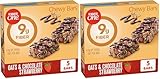 Fiber One Chewy Bars, Oats and Chocolate Strawberry, Fiber Snacks, 5 Ct, 7 oz (Pack of 2)