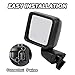 MOFOAP Driver Side Mirror for 2018-2023 Jeep Wrangler JL/2020 2021 2022 2023 Gladiator JT,Mirror Assembly with Heated,Manual Folding Without Turn Singal/Blind Spot,Replace 68281890AE 68281890AB