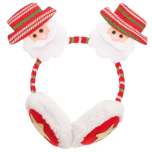 Homoyoyo Lovely Christmas Earmuff Headband Winter Ear Warmer Santa Claus Theme Headwear
