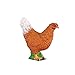 CollectA Farm Life Hen Miniature Toy Figure - Authentic Hand Painted Model